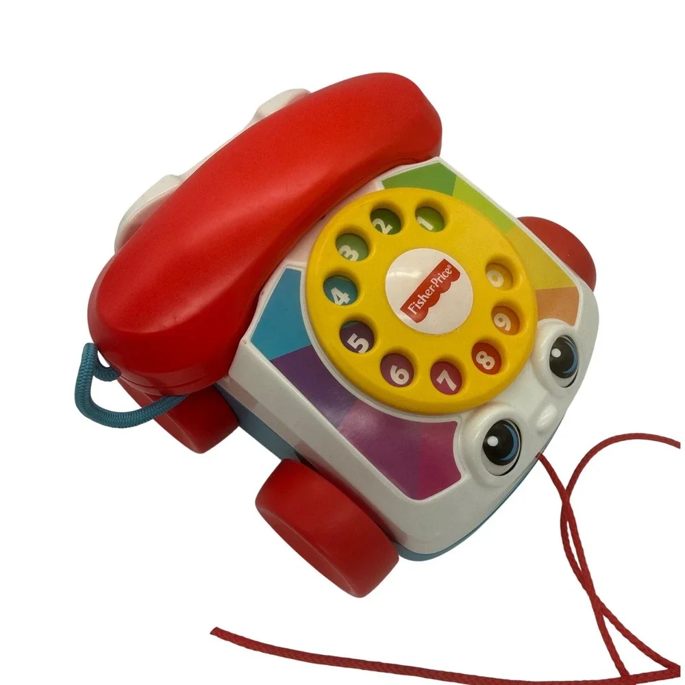 Fisher Price Chatter Telephone Pull Toy Rotary Dial 2015 Mattel Preschool